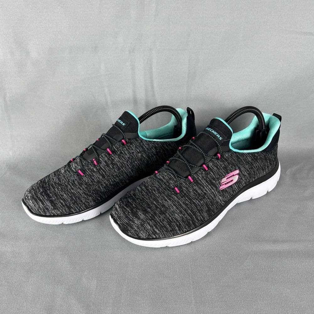Skechers Summits Quick Getaway 12983 Sneakers Women's US 9.5 Black Running Shoes
